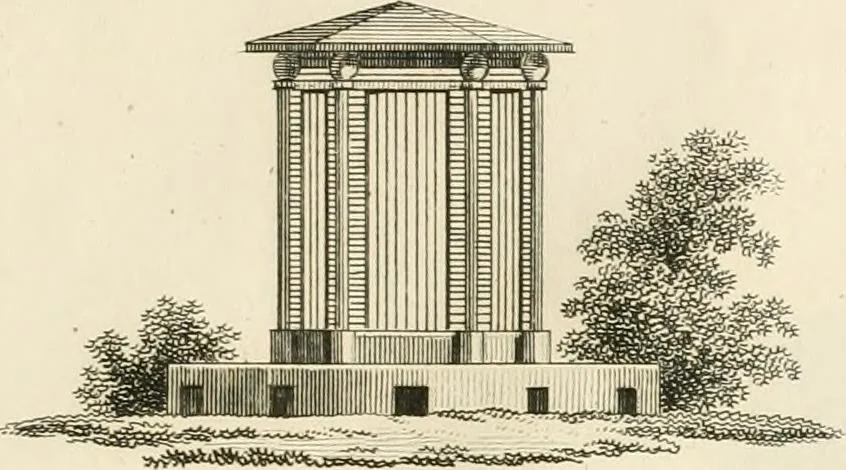 An illustration from Ideen-Magazin für Architecten, Künstler und Handwerker, 1832, leaf 186