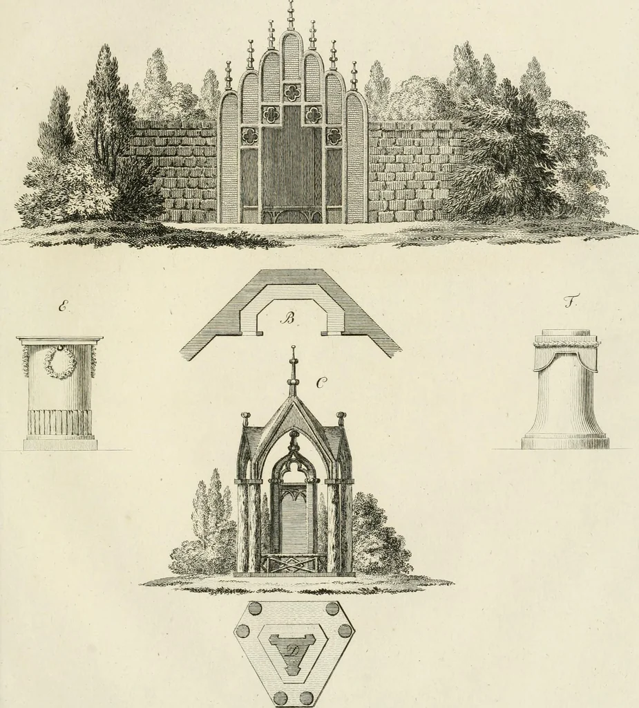An illustration from Ideen-Magazin für Architecten, Künstler und Handwerker, 1832, leaf 32