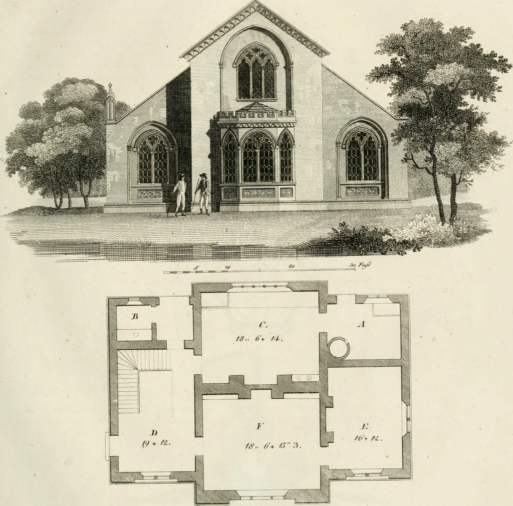 An illustration from Ideen-Magazin für Architecten, Künstler und Handwerker, 1832, leaf 70