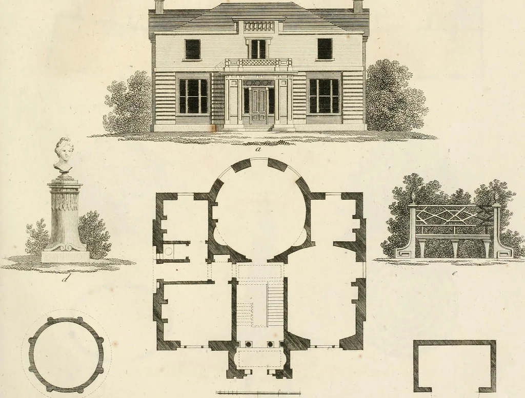 An illustration from Ideen-Magazin für Architecten, Künstler und Handwerker, 1832, leaf 74