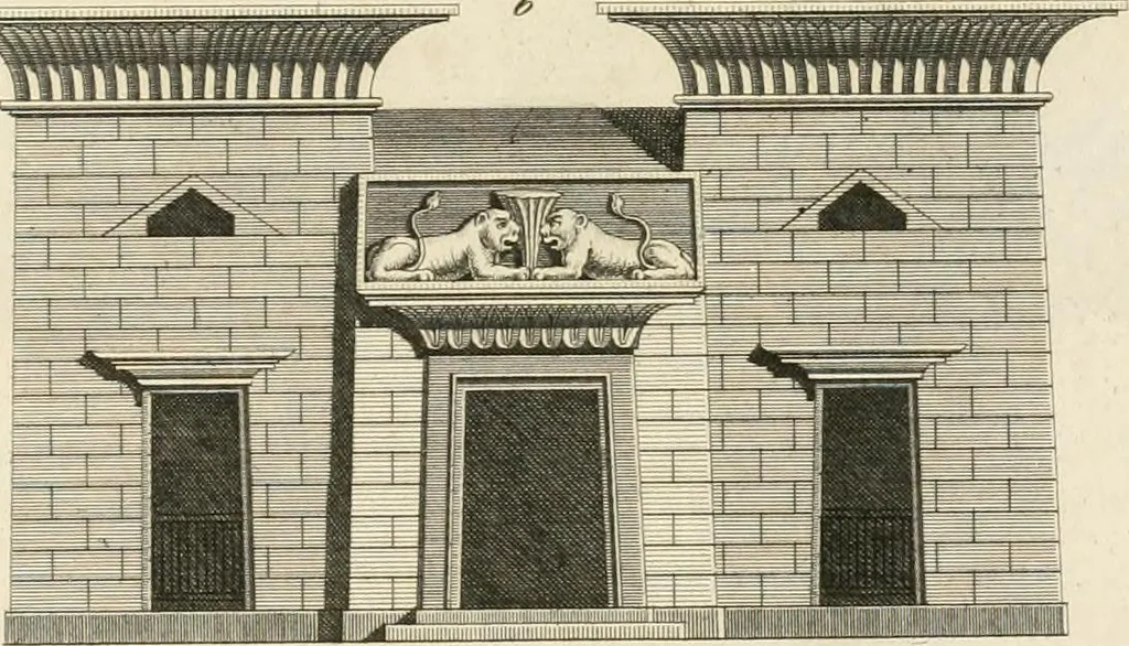 An illustration from Ideen-Magazin für Architecten, Künstler und Handwerker, 1832, leaf 94