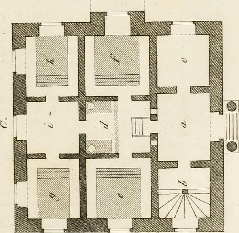 An illustration from Ideen-Magazin für Architecten, Künstler und Handwerker, 1832, leaf 180