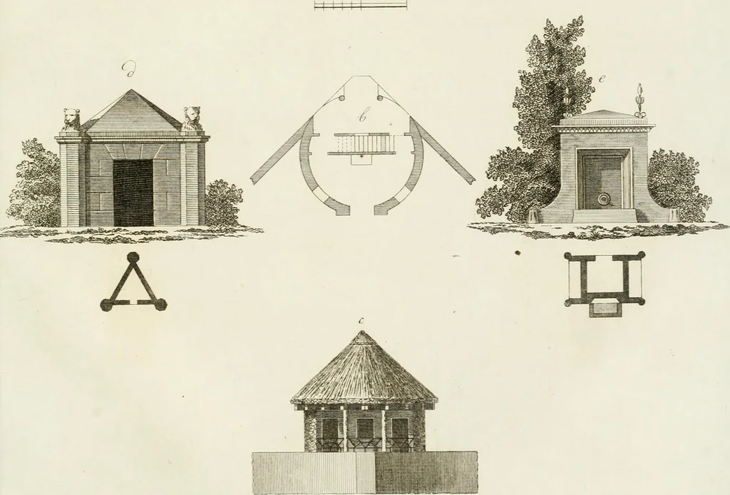 An illustration from Ideen-Magazin für Architecten, Künstler und Handwerker, 1832, leaf 190