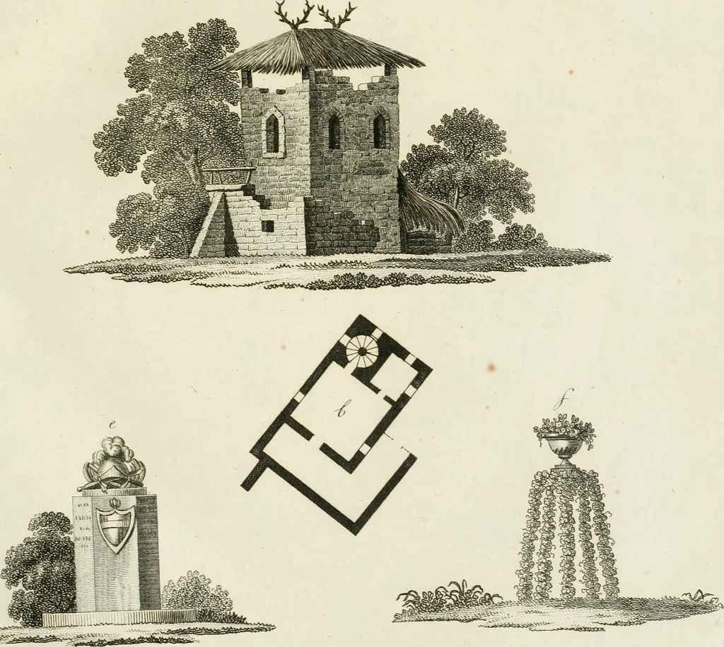 An illustration from Ideen-Magazin für Architecten, Künstler und Handwerker, 1832, leaf 32