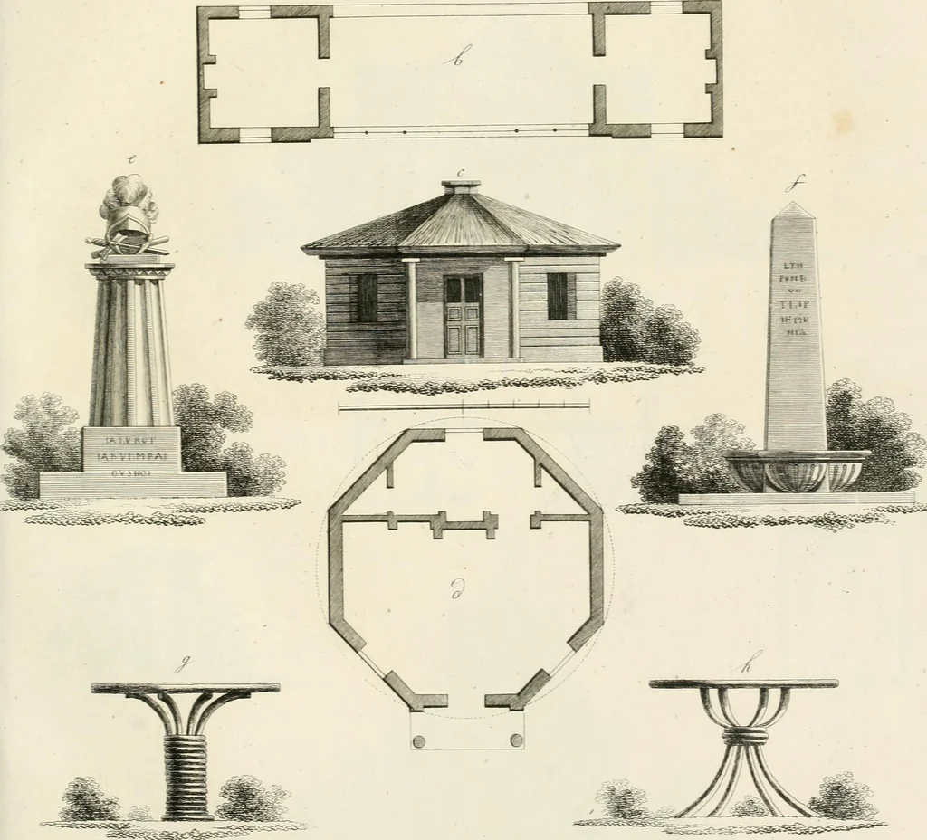 An illustration from Ideen-Magazin für Architecten, Künstler und Handwerker, 1832, leaf 54