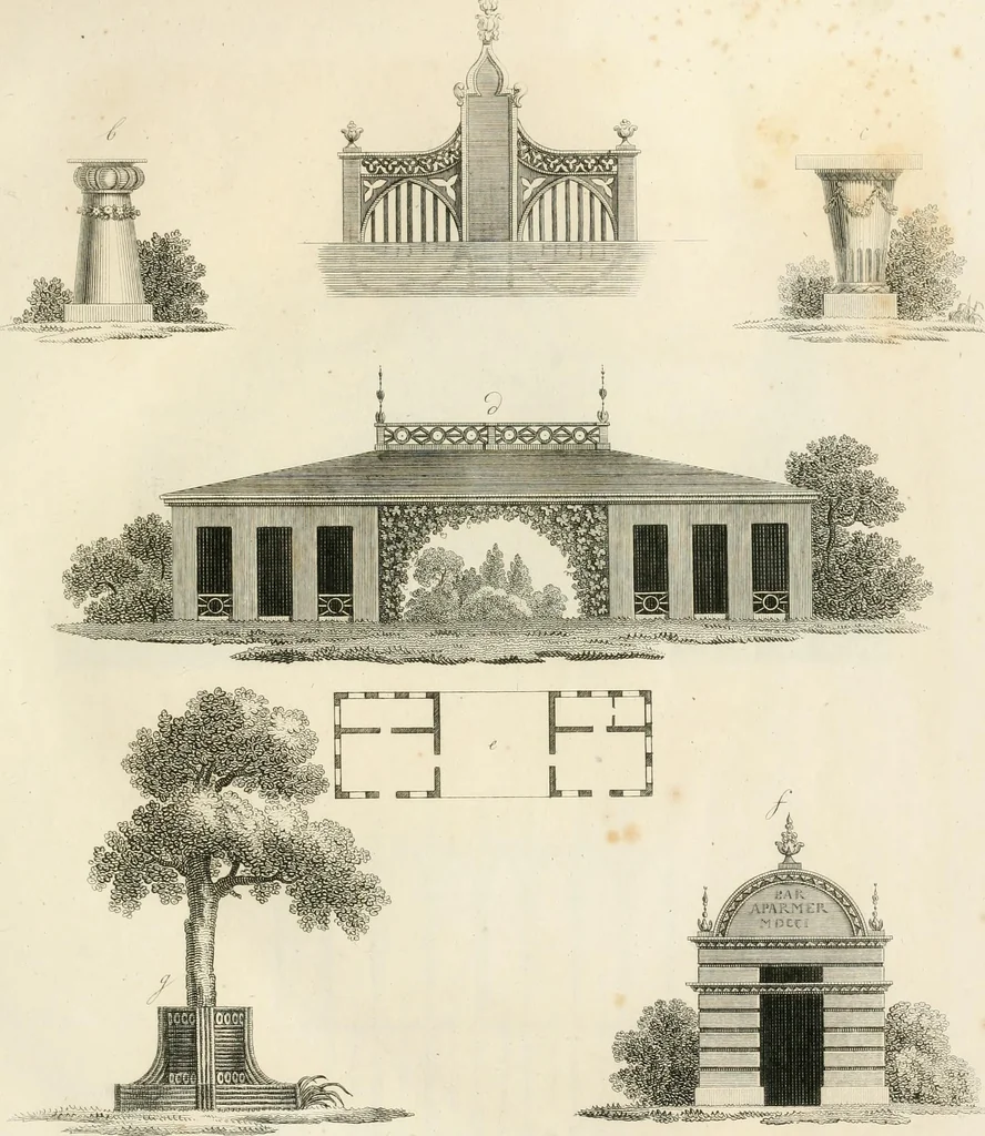 An illustration from Ideen-Magazin für Architecten, Künstler und Handwerker, 1832, leaf 8