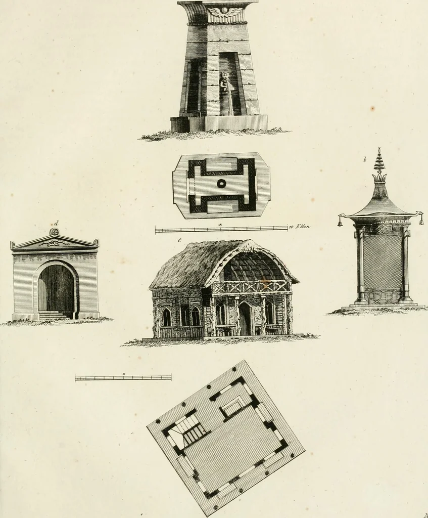 An illustration from Ideen-Magazin für Architecten, Künstler und Handwerker, 1832, leaf 94