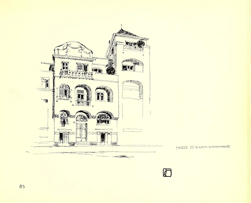 An illustration from Ideen von Olbrich, 1904, leaf 111