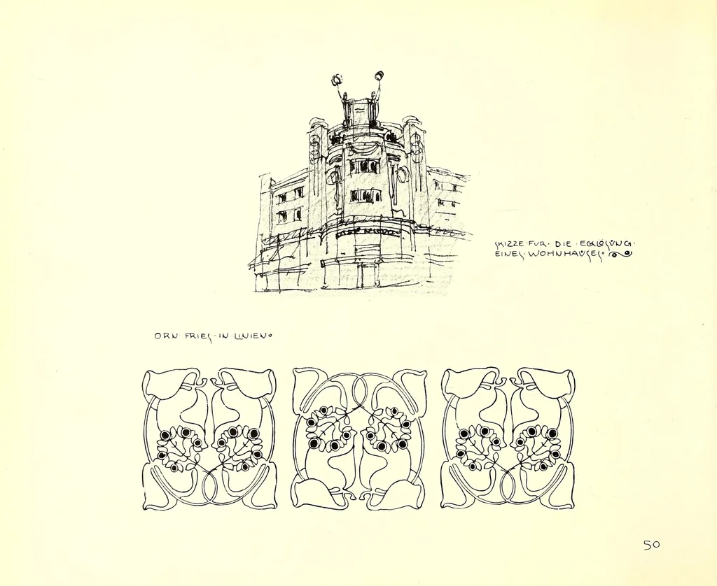 An illustration from Ideen von Olbrich, 1904, leaf 78
