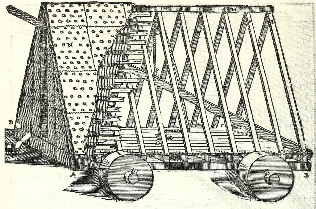 An illustration from I dieci libri d'architettvra, 1660, leaf 160
