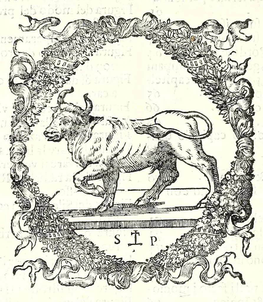 An illustration from I dieci libri d'architettvra, 1660, leaf 18