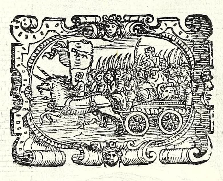 An illustration from I dieci libri d'architettvra, 1660, leaf 32