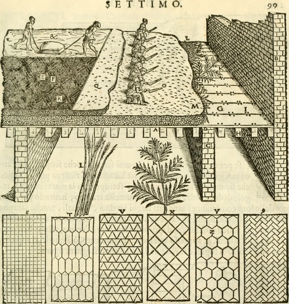 An illustration from I dieci libri d'architettvra, 1660, leaf 114