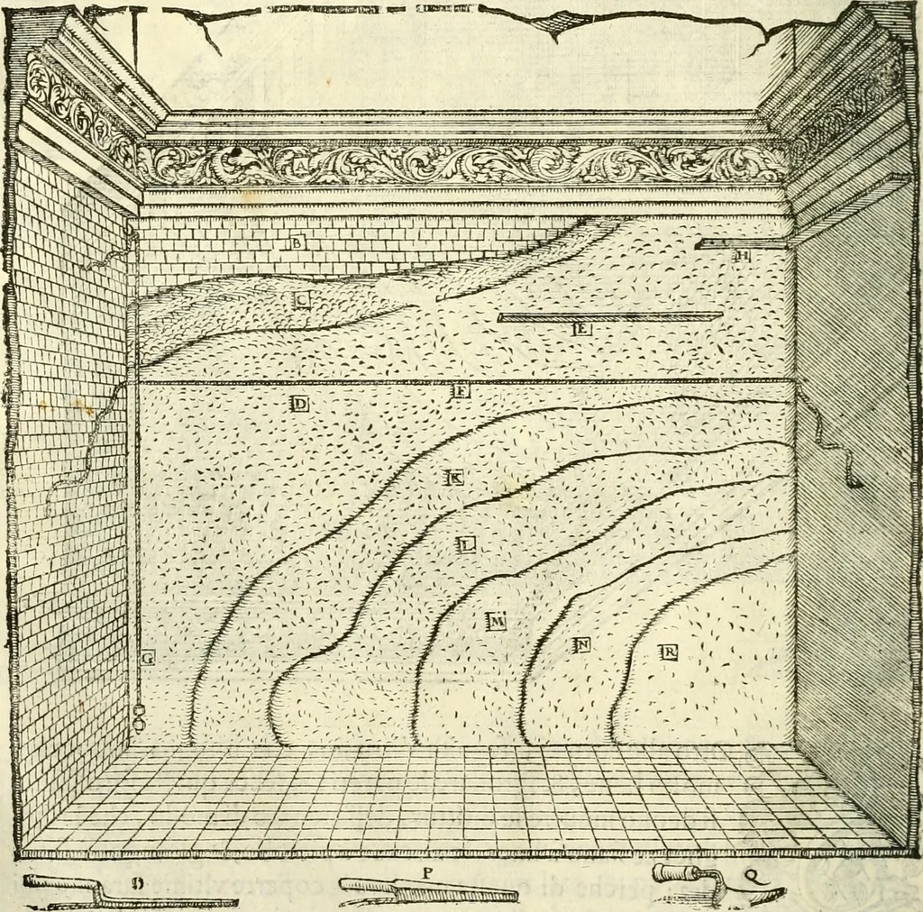 An illustration from I dieci libri d'architettvra, 1660, leaf 119