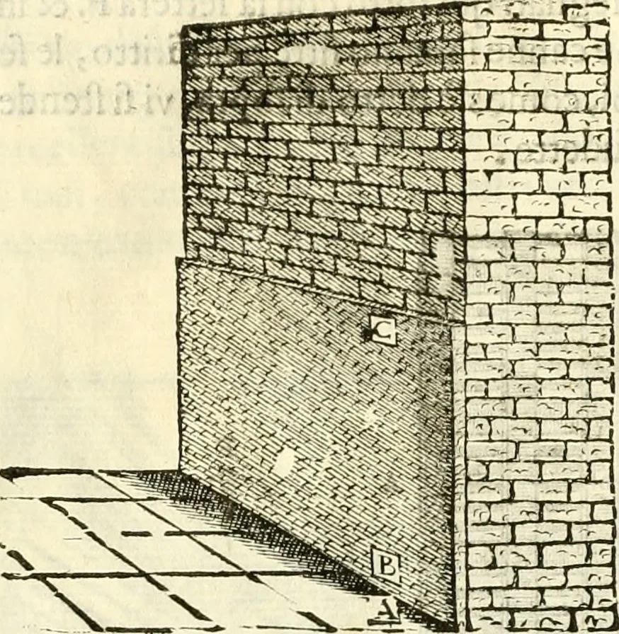 An illustration from I dieci libri d'architettvra, 1660, leaf 121