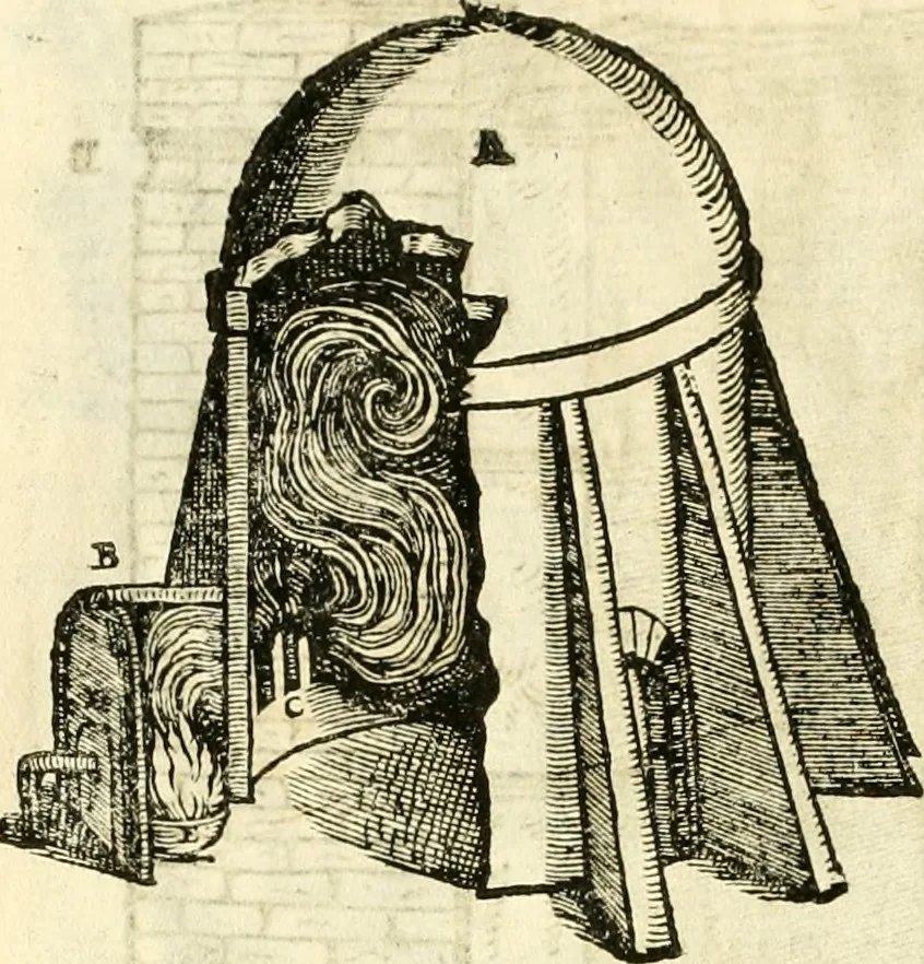 An illustration from I dieci libri d'architettvra, 1660, leaf 127
