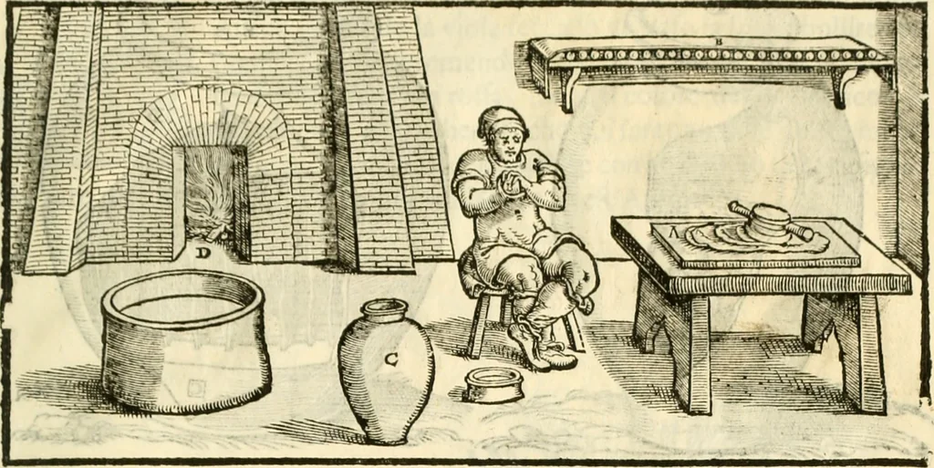 An illustration from I dieci libri d'architettvra, 1660, leaf 128