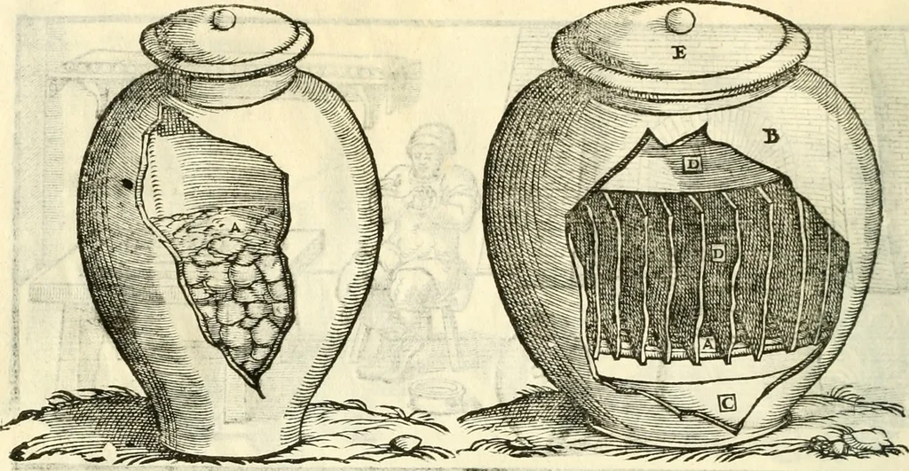 An illustration from I dieci libri d'architettvra, 1660, leaf 129