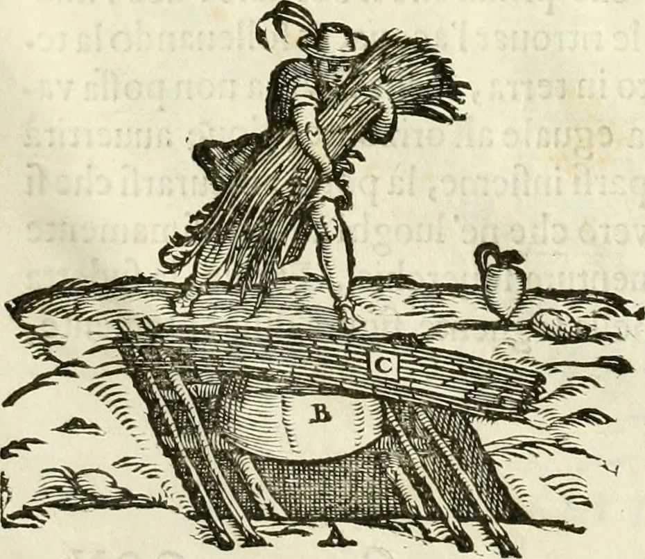 An illustration from I dieci libri d'architettvra, 1660, leaf 133