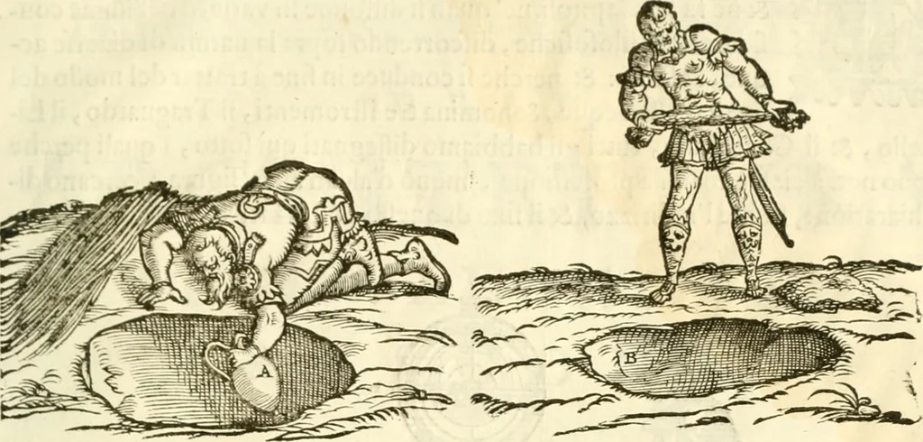An illustration from I dieci libri d'architettvra, 1660, leaf 134