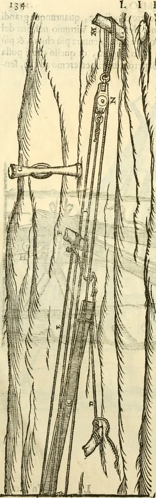 An illustration from I dieci libri d'architettvra, 1660, leaf 149