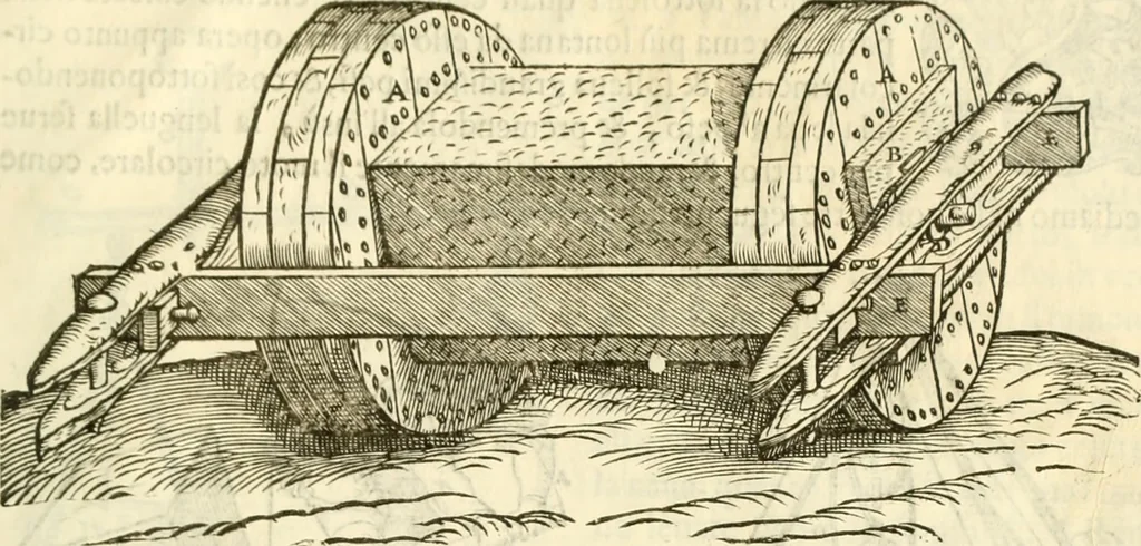 An illustration from I dieci libri d'architettvra, 1660, leaf 152