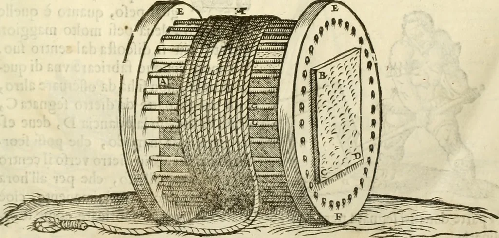 An illustration from I dieci libri d'architettvra, 1660, leaf 152