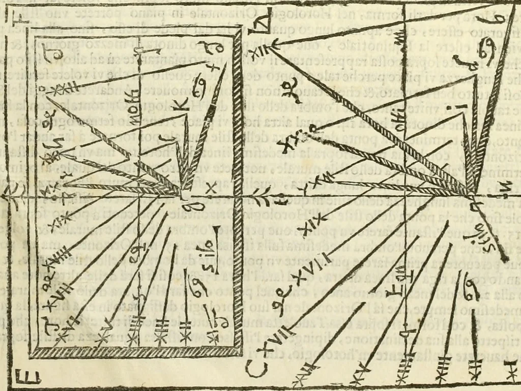 An illustration from I dieci libri d'architettvra, 1660, leaf 161