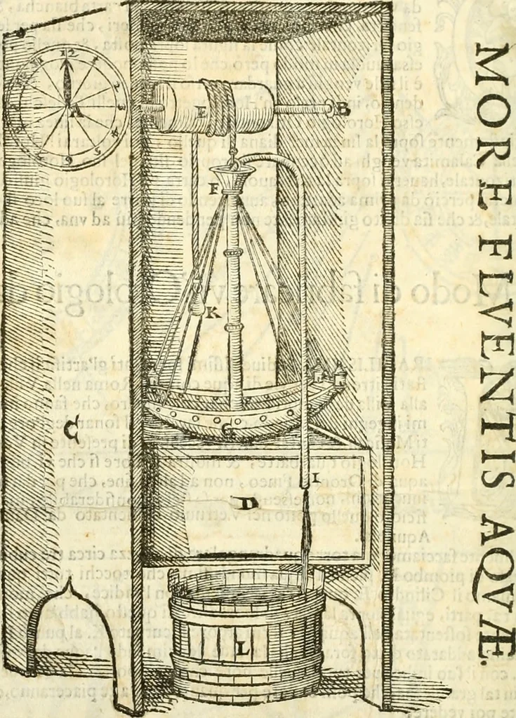 An illustration from I dieci libri d'architettvra, 1660, leaf 163