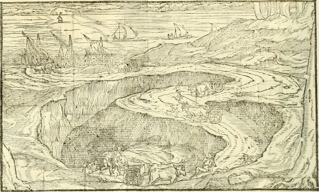 An illustration from I dieci libri d'architettvra, 1660, leaf 49