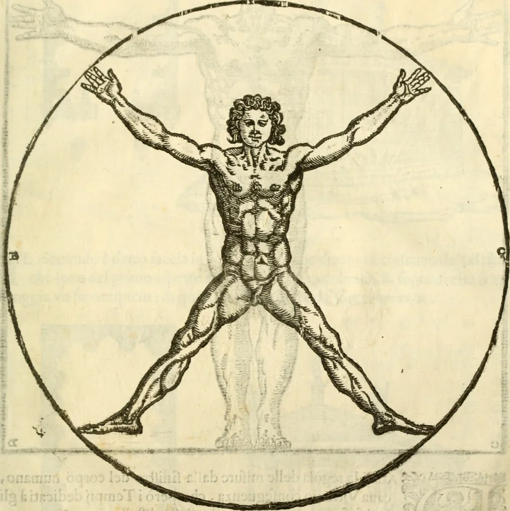 An illustration from I dieci libri d'architettvra, 1660, leaf 62