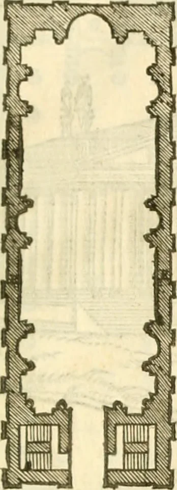 An illustration from I dieci libri d'architettvra, 1660, leaf 66