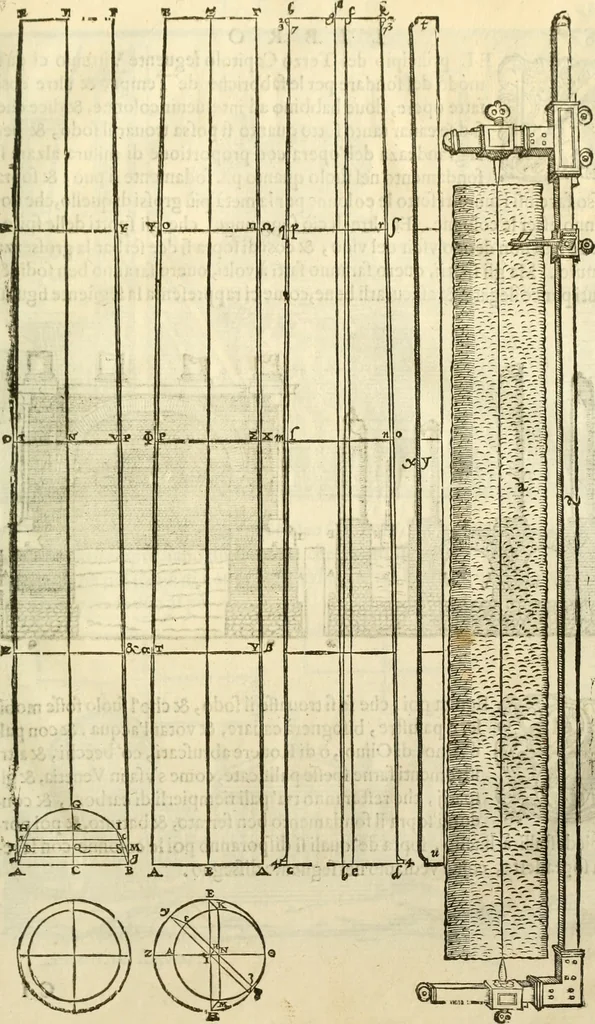 An illustration from I dieci libri d'architettvra, 1660, leaf 74