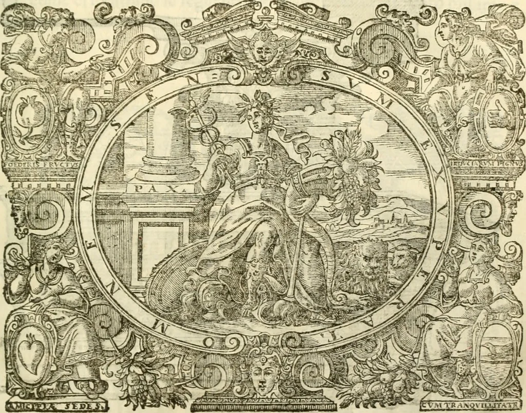An illustration from I dieci libri d'architettvra, 1660, leaf 92