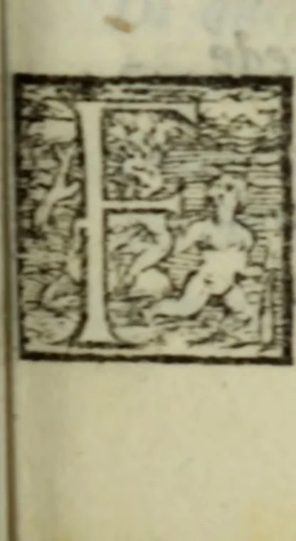 An illustration from I dilettevoli : sermoni, altrimenti satire, e le morali epistole di Horatio, illustre poeta lirico, insieme con la poetica, 1559, leaf 180