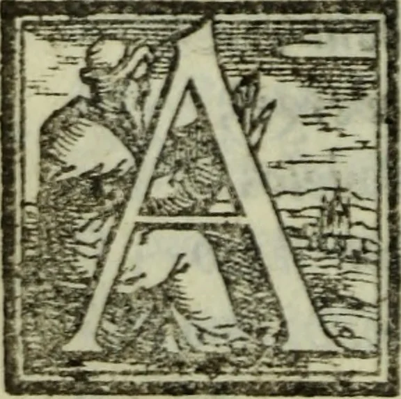 An illustration from I dilettevoli : sermoni, altrimenti satire, e le morali epistole di Horatio, illustre poeta lirico, insieme con la poetica, 1559, leaf 183