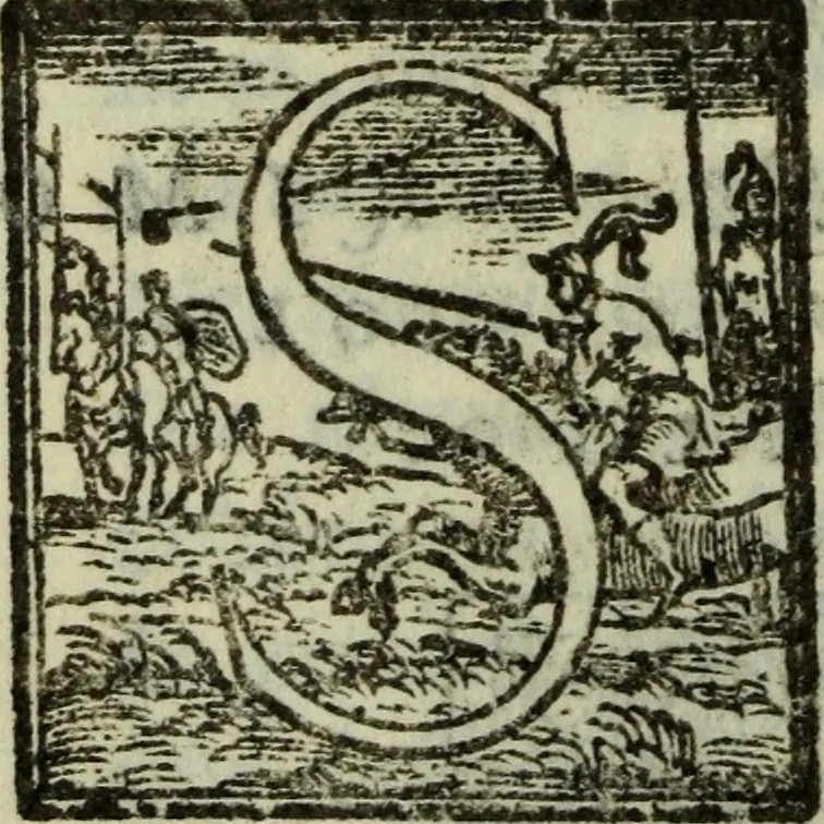 An illustration from I dilettevoli : sermoni, altrimenti satire, e le morali epistole di Horatio, illustre poeta lirico, insieme con la poetica, 1559, leaf 249