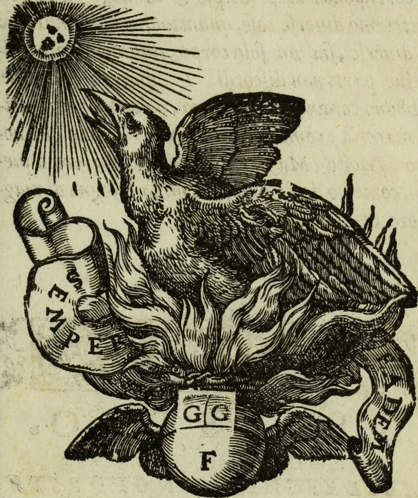 An illustration from I dilettevoli : sermoni, altrimenti satire, e le morali epistole di Horatio, illustre poeta lirico, insieme con la poetica, 1559, leaf 322