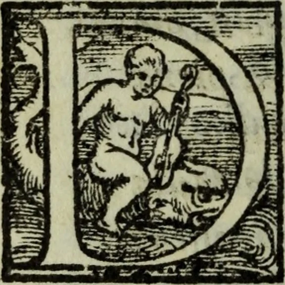 An illustration from I dilettevoli : sermoni, altrimenti satire, e le morali epistole di Horatio, illustre poeta lirico, insieme con la poetica, 1559, leaf 53