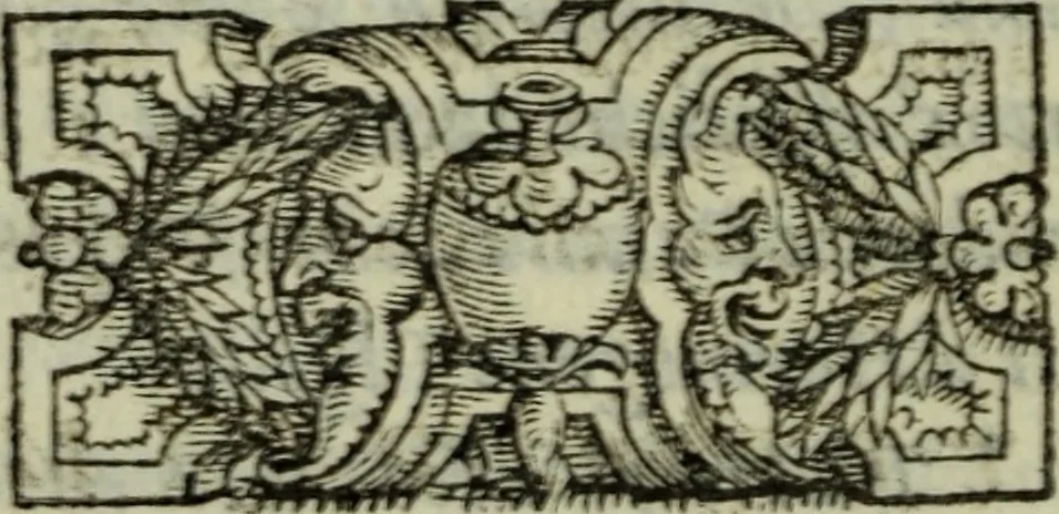 An illustration from I dilettevoli : sermoni, altrimenti satire, e le morali epistole di Horatio, illustre poeta lirico, insieme con la poetica, 1559, leaf 87