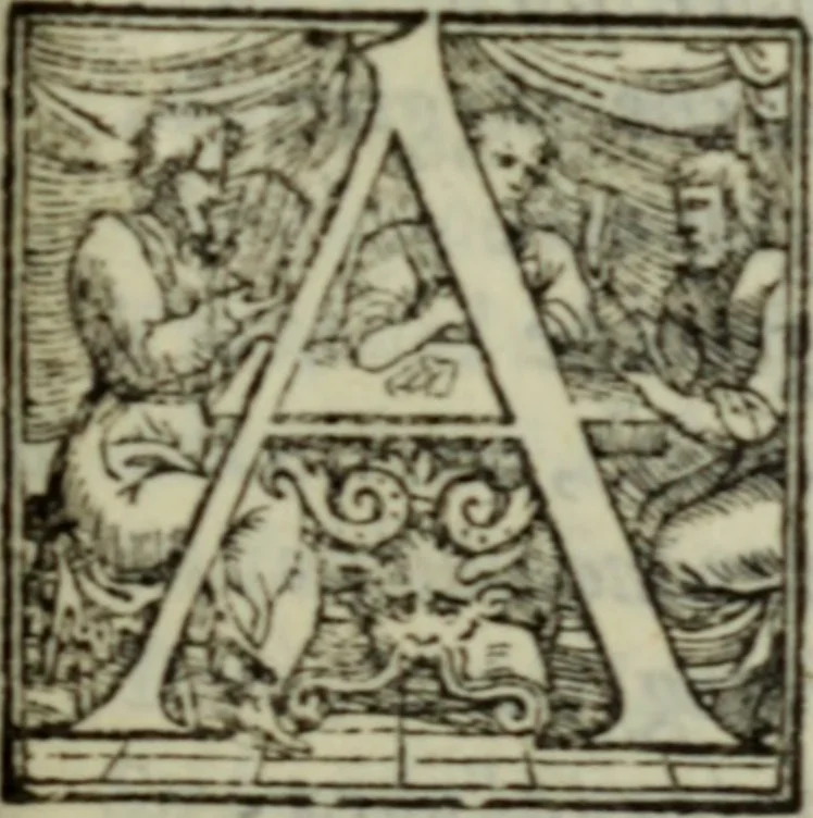 An illustration from I dilettevoli : sermoni, altrimenti satire, e le morali epistole di Horatio, illustre poeta lirico, insieme con la poetica, 1559, leaf 88
