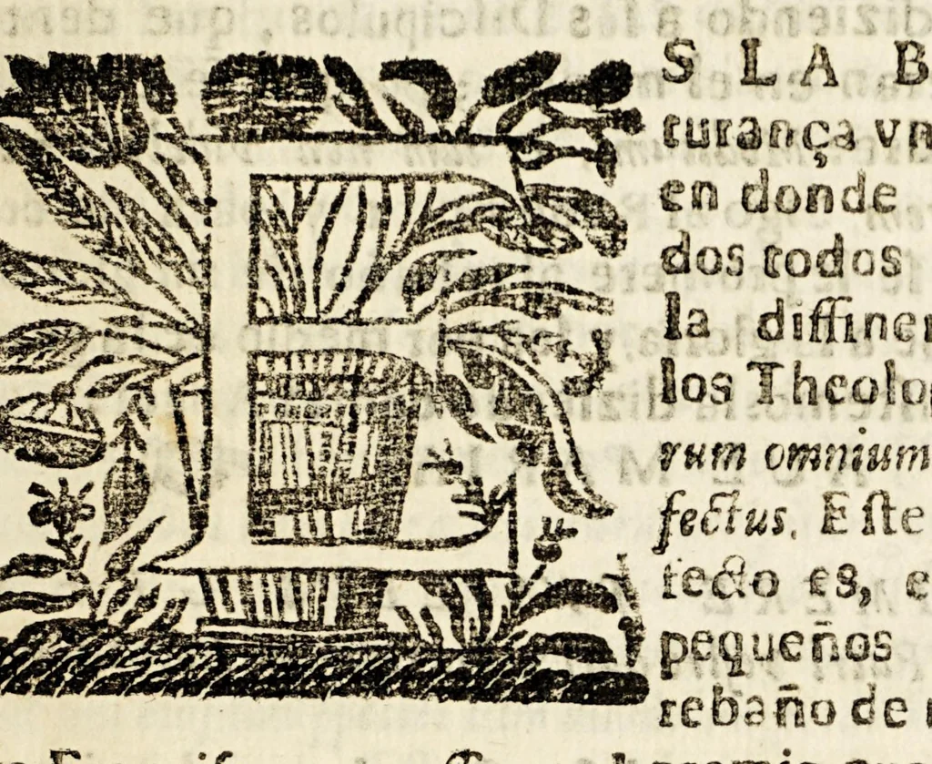 An illustration from Ierusale[m] triumphante, y militante, trasladada en là porteria de N.P.S. Francisco de la ciudad de Los Angeles., 1682, leaf 17