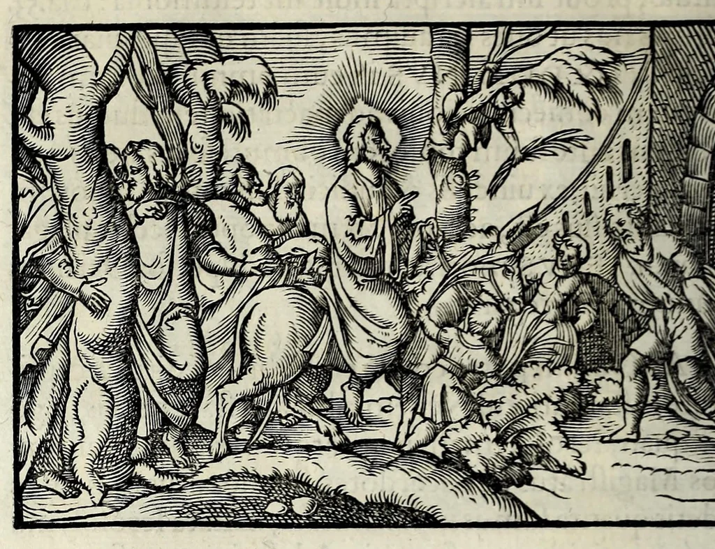 An illustration from Ierusalem, vetustissima illa et celeberrima totius mundi ciuitas : ex sacris literis et approbatis historicis ad unguem descripta : una cum orthodoxis figurae ac ueritatis explicationibus, iuxta scripturarum Veteris ac Noui Testamenti accuratam collationem : ac quaenam huius urbis, templique & omnium aliorum, tam intra quàm extra moenia locorum atque gestorum mystica sit repraesentatio : quid etiam peregrina propria nomina in tota passim histoira commemorata, signifcent at[que] denotent, 1563, leaf 528