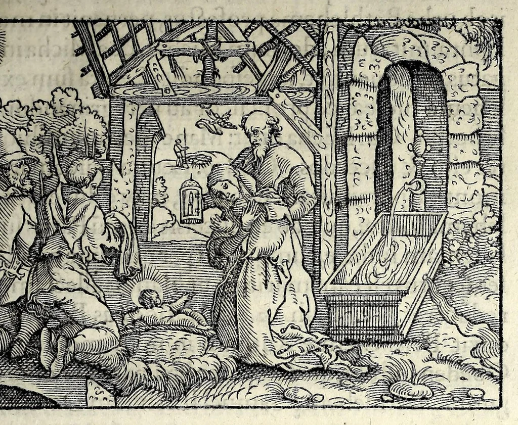 An illustration from Ierusalem, vetustissima illa et celeberrima totius mundi ciuitas : ex sacris literis et approbatis historicis ad unguem descripta : una cum orthodoxis figurae ac ueritatis explicationibus, iuxta scripturarum Veteris ac Noui Testamenti accuratam collationem : ac quaenam huius urbis, templique & omnium aliorum, tam intra quàm extra moenia locorum atque gestorum mystica sit repraesentatio : quid etiam peregrina propria nomina in tota passim histoira commemorata, signifcent at[que] denotent, 1563, leaf 553