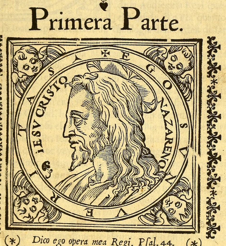 An illustration from A Iesu Christo S.N. ofrece este Sermonario en lengua mexicana., 1606, leaf 9
