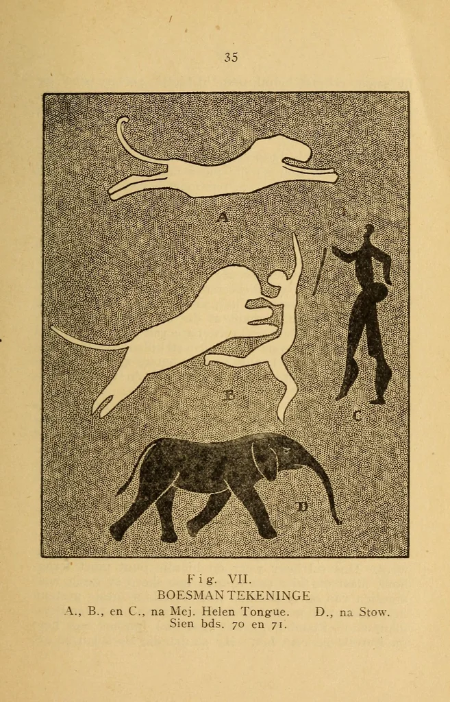 An illustration from Iets oor die Boesmankultuur, 1920, leaf 37