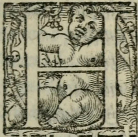 An illustration from I fantasmi : comedia del S. Hercole Bentivoglio, 1547, leaf 124