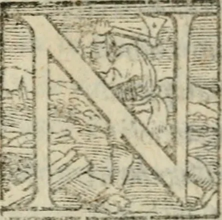 An illustration from I fantasmi : comedia del S. Hercole Bentivoglio, 1547, leaf 25