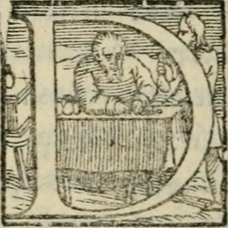 An illustration from I fantasmi : comedia del S. Hercole Bentivoglio, 1547, leaf 37