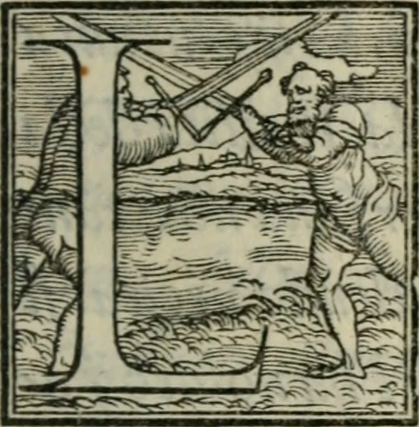 An illustration from I fantasmi : comedia del S. Hercole Bentivoglio, 1547, leaf 88